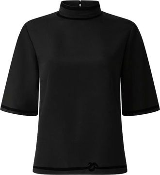 Shanghai Tang Top con dettaglio cut-out - Nero