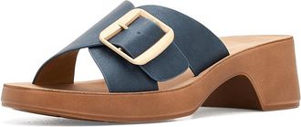 Los Cabos Alegro Womens Sandals Navy : EU 40 (US Womens 9.5-10) M, Faux Leather