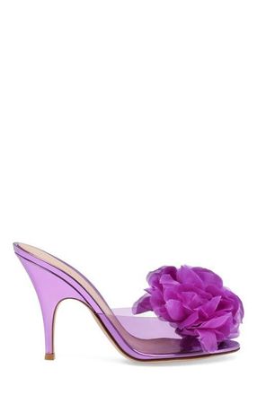 Gianvito Rossi Igea Mules in Purple Tpu at Nordstrom, Size 38.5