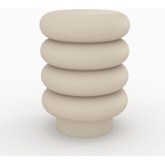 Rendez-Vous D&eacute;co Taburete Redondo De Metal Gris - F&eacute;licie