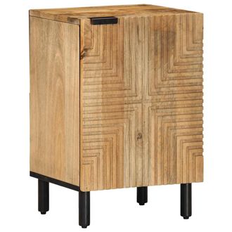 vidaXL Mobiletto Da Bagno Marrone 38x33,5x58 Cm Legno Di Mango Vidaxl