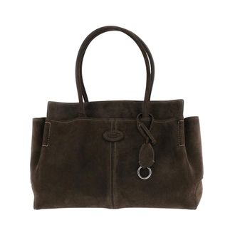 Tod's Middelgrote su&egrave;de shoppingtas - Dames - Tassen - Bruin - Maat: ONE Size Su&egrave;de