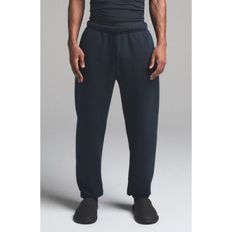 SKIMS Classic Straight Leg Lounge Pants in Navy at Nordstrom, Size Xxx-Large