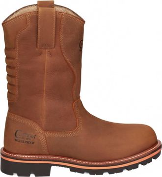 Chippewa Mens Thunderstruck Waterproof Nano Composite Toe Work Boots - Medium In Brown