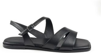 Vic Mati&eacute; G42 Vierkante Open Sandaal - Dames - Sandalen - Zwart - 36 EU - Leer - Schoenen