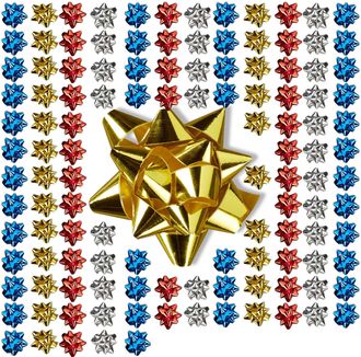 Relaxdays Relaxdays Set De 1000 Lazos Regalo Adhesivos, Polipropileno, Multicolor, 5 Cm De Di&aacute;metro