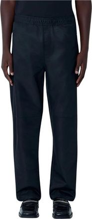 Wales Bonner Satijnen joggingbroek - Heren - Straight fit broeken - Zwart - S - Satijn - Broeken