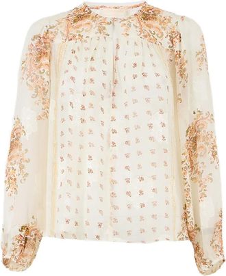 Ulla Johnson Aster blouse met lange mouwen - Beige