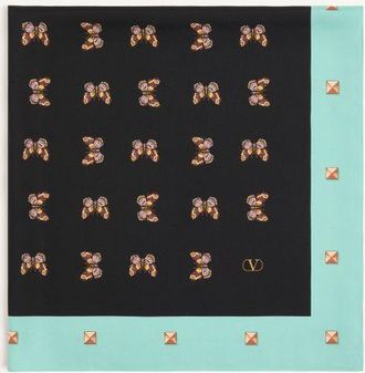 Valentino Garavani Valentino Silk Scarf With All-Over Butterflow Print