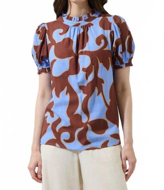 Sugarlips Briley Top In Brown/blue