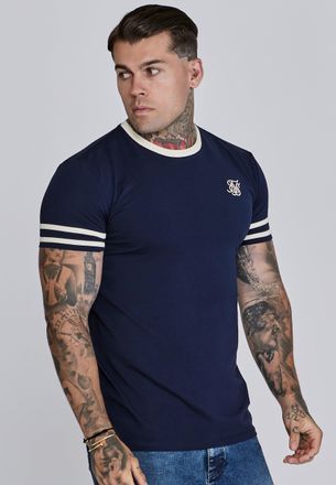Siksilk Camiseta de Torneo para Hombre en Azul Marino M
