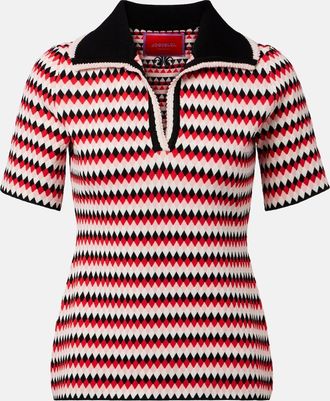 La DoubleJ Polo in maglia a quadri