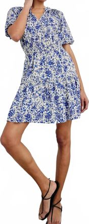 Rails Fiorella Mini Dress In Blue Marguerite
