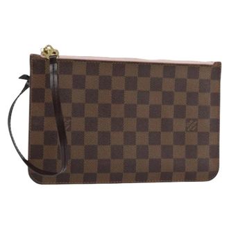 Louis Vuitton Pre-owned Clutches, female, Brown, Size: ONE SIZE Pre-owned Canvas Clutch