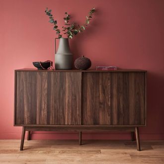 Sweeek 2-door Scandi-style Buffet With Wood Effect in Brown