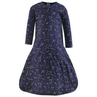 Hudson Baby Long-Sleeve Cotton Jersey Sleeping Bag in Navy Constellation at Nordstrom