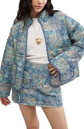 Free People Chloe Print Jacket in Husky Combo at Nordstrom Rack, Size X-Large