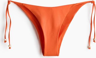 H&M Tie-Tanga Bikinihose - Orange