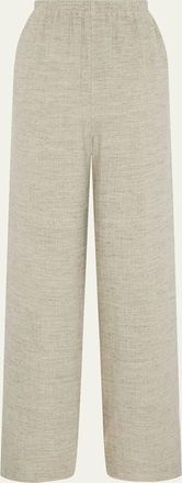Eskandar Linen Flared Trousers
