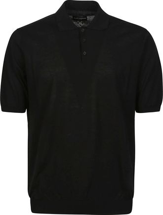 Ballantyne Short Sleeve Plain Fitted Polo