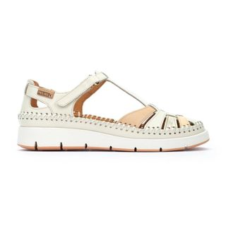 Pikolinos Comfortabele leren sandaal - off white - Dames - Sandalen - Beige - 41 EU - Schoenen