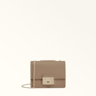 Furla Venere Borsa A Tracolla Mini Taupe Marrone Pelle Di Vitello Andromeda Donna