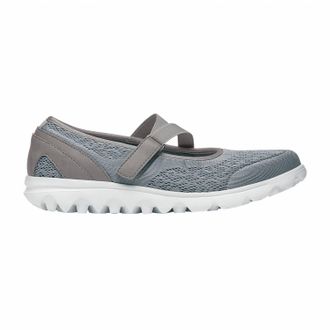 Prop&eacute;t Womens Travelactiv Mary Jane Flat Shoes In Silver