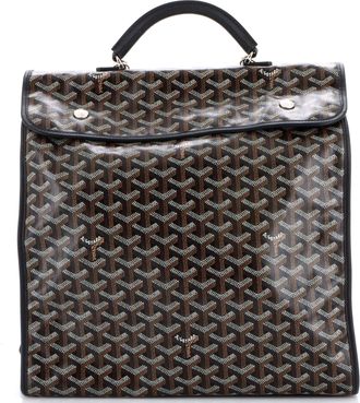 Goyard Saint Leger Briefcase Backpack Coated Canvas