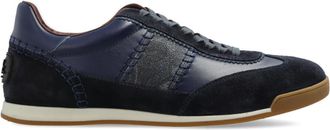 Etro Leren Sneakers met Arnica Inzetstukken - Heren - Sneakers - Blauw - 42 EU - Leer - Schoenen