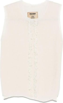 Uma Wang sleeveless top - women - Cotton/Silk - S - Neutrals