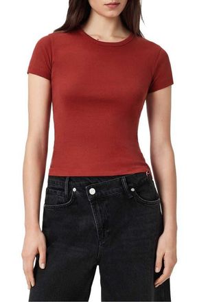 AllSaints Stevie Cotton T-Shirt in Paprika Red at Nordstrom, Size X-Small