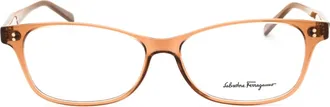 Ferragamo SF2910 Rectangular Propionate Eyeglasses - Brown