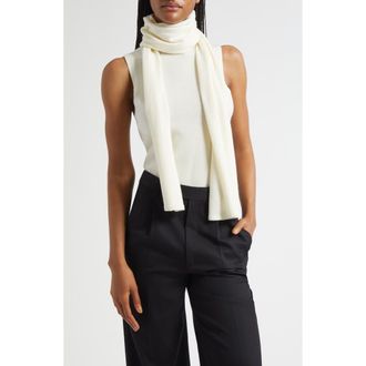 Staud Canal Sleeveless Merino Wool Sweater in Ivory at Nordstrom Rack, Size Large