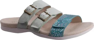 Spenco Revitalign Sandals Womens Aqua Sea Adjustable Straps Slide GAL520
