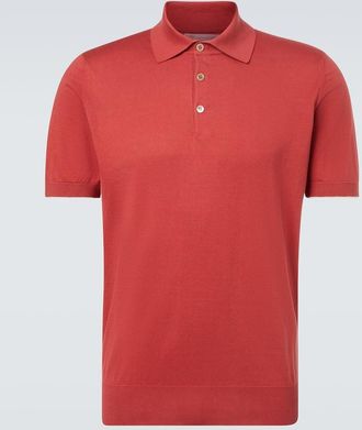 Brunello Cucinelli Cotton piqu&eacute; polo shirt