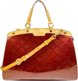 Louis Vuitton Pre-owned Handbags, female, Red, Size: ONE SIZE Pre-owned Brea Monogram Vernis 2way bag