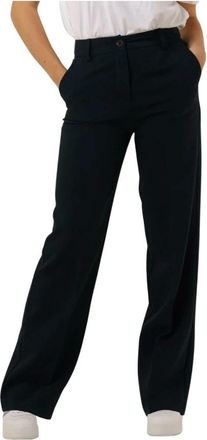 Modstr&ouml;m Gale Broek - Dames - Wijde Broeken - Blauw - L - Polyester - Broeken