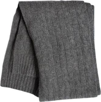Ralph Lauren Pre-owned Cashmere Scarf - Dames - Vintage Accessoires - Grijs - ONE Size - Wol - Vintage