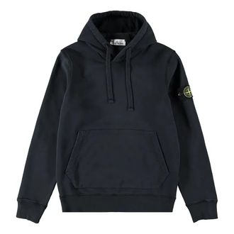 Stone Island Garment Dyed Hoodie Navy 741564151-V0020