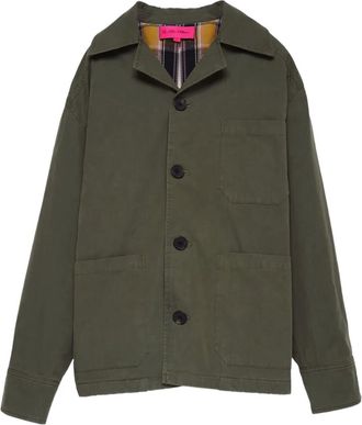The Elder Statesman Giacca leggera in cotone - Verde