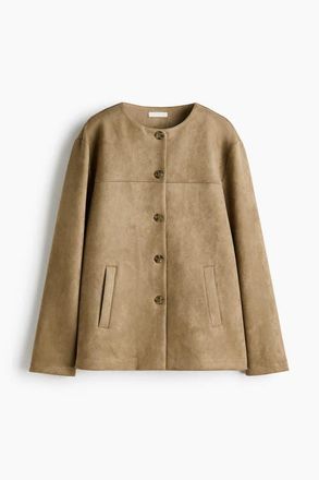 H&M Napped Jacket in Beige at Nordstrom, Size X-Small