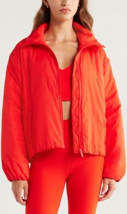 Zella Elevate Insulated Jacket in Red Fiery at Nordstrom Rack, Size X-Large