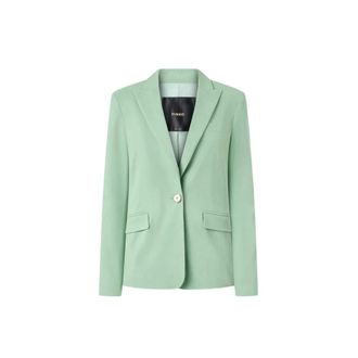 Pinko Pinko, Dames, Jassen, Blauw, Maat: S Linnen