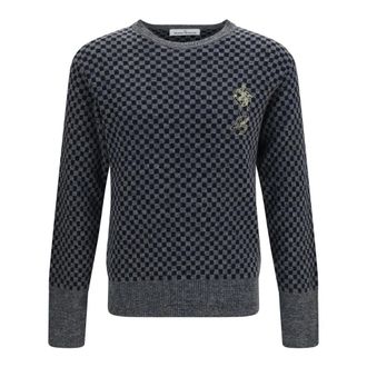 Vivienne Westwood Checkmate Sweater - Heren - Truien - Grijs - Maat: M Katoen
