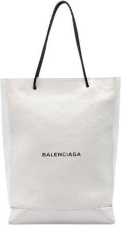 Balenciaga Pre-owned Shopping Tote - Dames - Vintage Shopper - Wit - ONE Size - Leer - Vintage