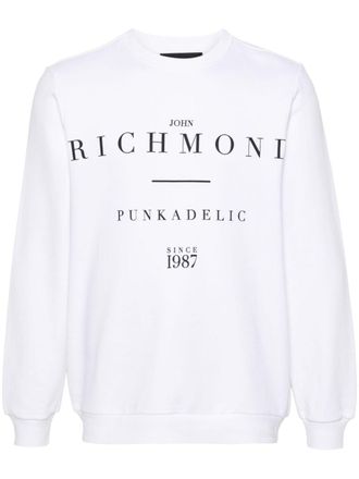 John Richmond logo-print sweatshirt - men - Cotton - S - White