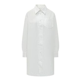 Ami Shirt Dresses, female, White, Size: 2XS De Coeur Wide Shirt Dress