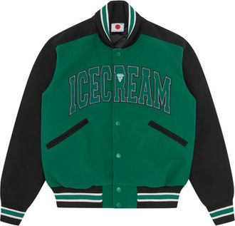Icecream Giacca varsity in lana - Verde