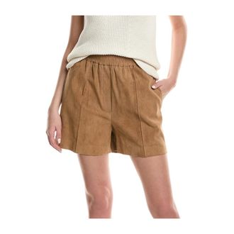 Brunello Cucinelli Korte Broeken, Dames, Beige, S, Pants