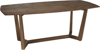 Macabane Mesa de comedor rectangular de 200 x 100 cm de madera de mindi